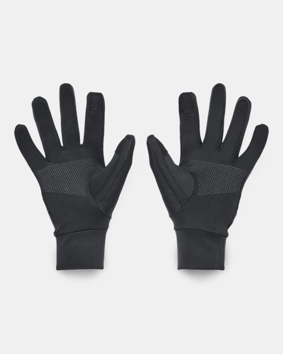 Boys' UA Storm Printed Liner Gloves, Black, pdpMainDesktop image number 1